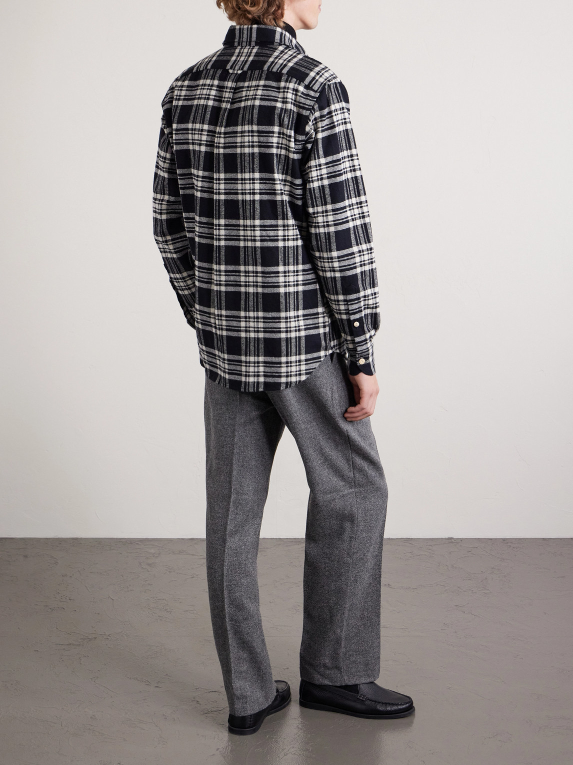 Cotton-Flannel Shirt Checked
