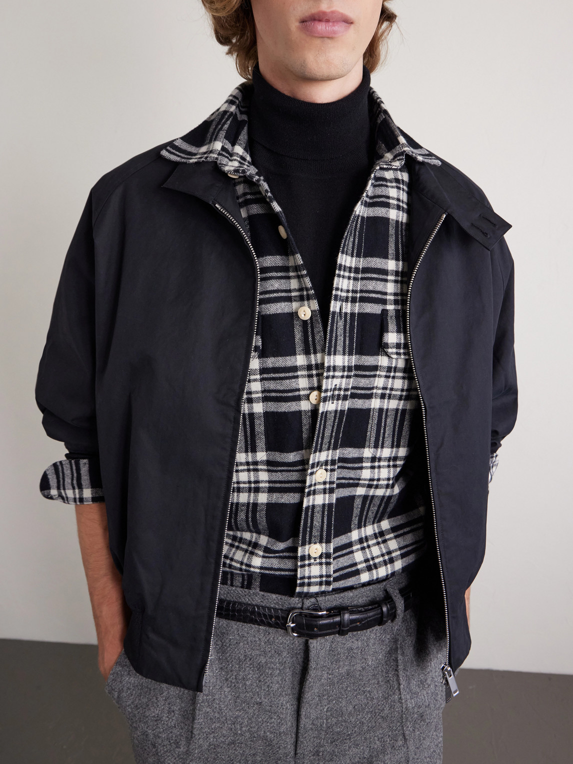 Cotton-Flannel Shirt Checked