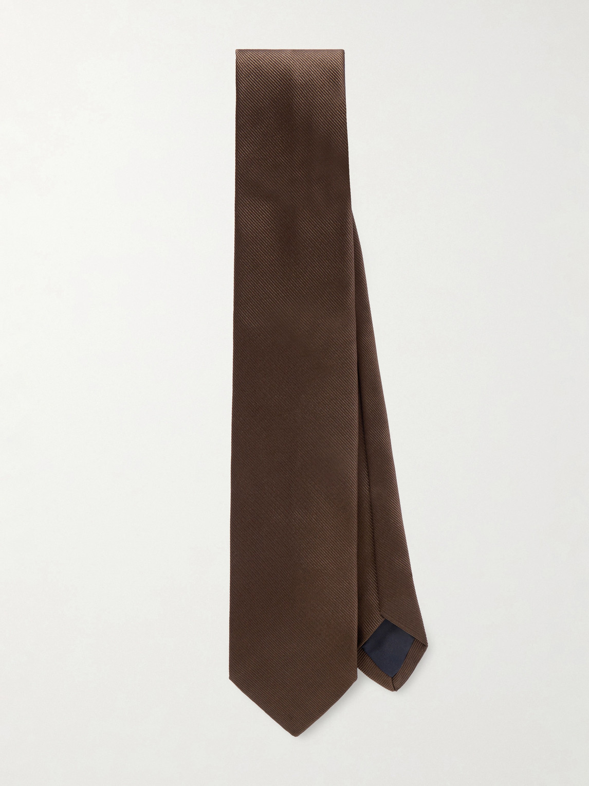 Drake's 8cm Silk-twill Tie In Brown