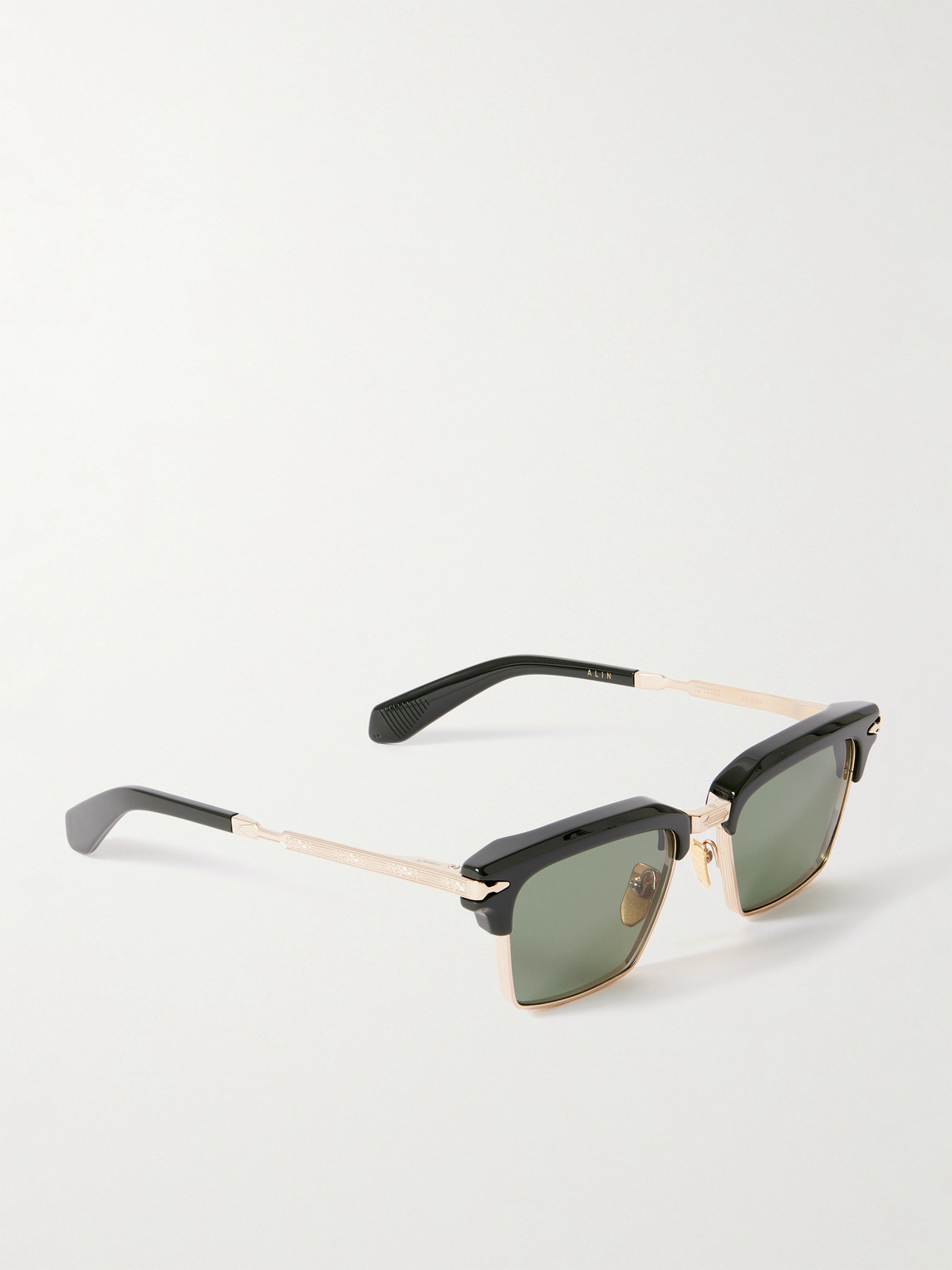 Jacques Marie Mage Alin D-frame Gold-tone And Acetate Sunglasses In Gold