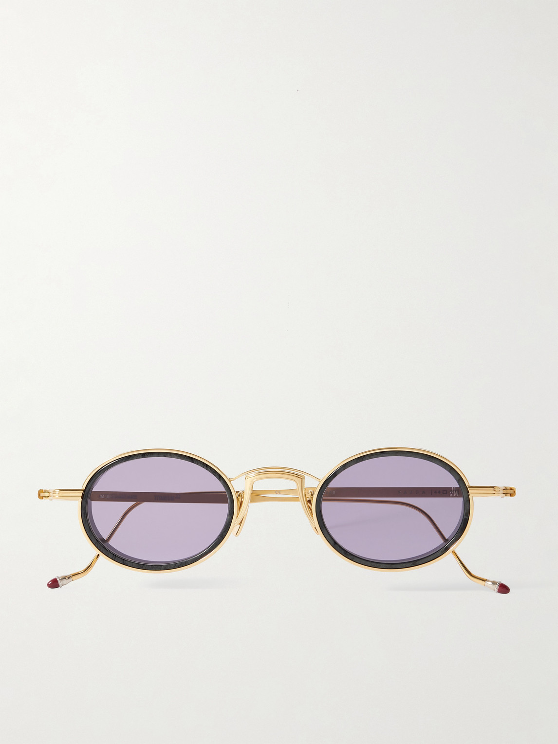 Jacques Marie Mage Varda Oval-frame Gold-tone And Acetate Sunglasses