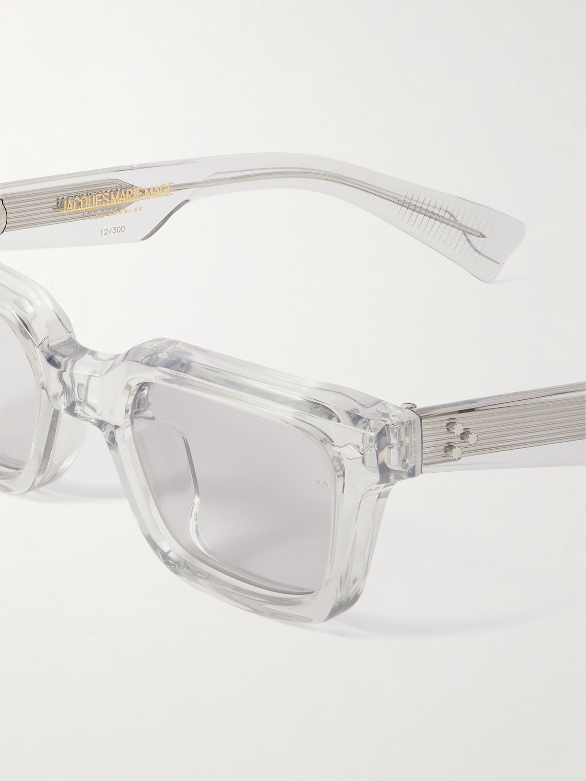 Jacques Marie Mage Casablanca Square-frame Acetate Sunglasses In Silver