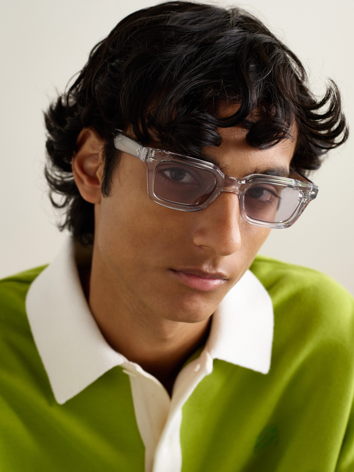 Jacques Marie Mage Casablanca Square-frame Acetate Sunglasses In Silver