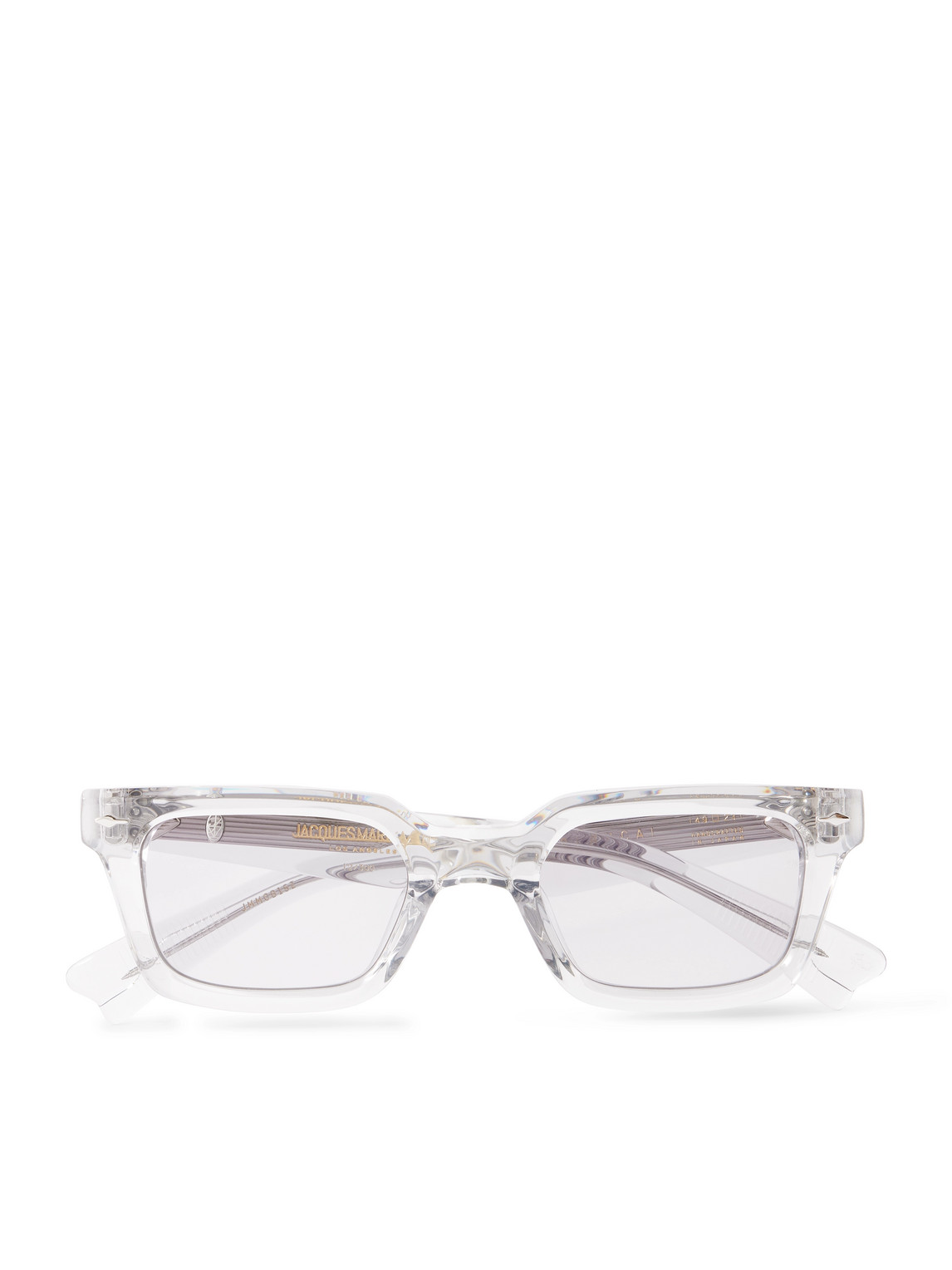 Jacques Marie Mage Casablanca Square-frame Acetate Sunglasses In Silver
