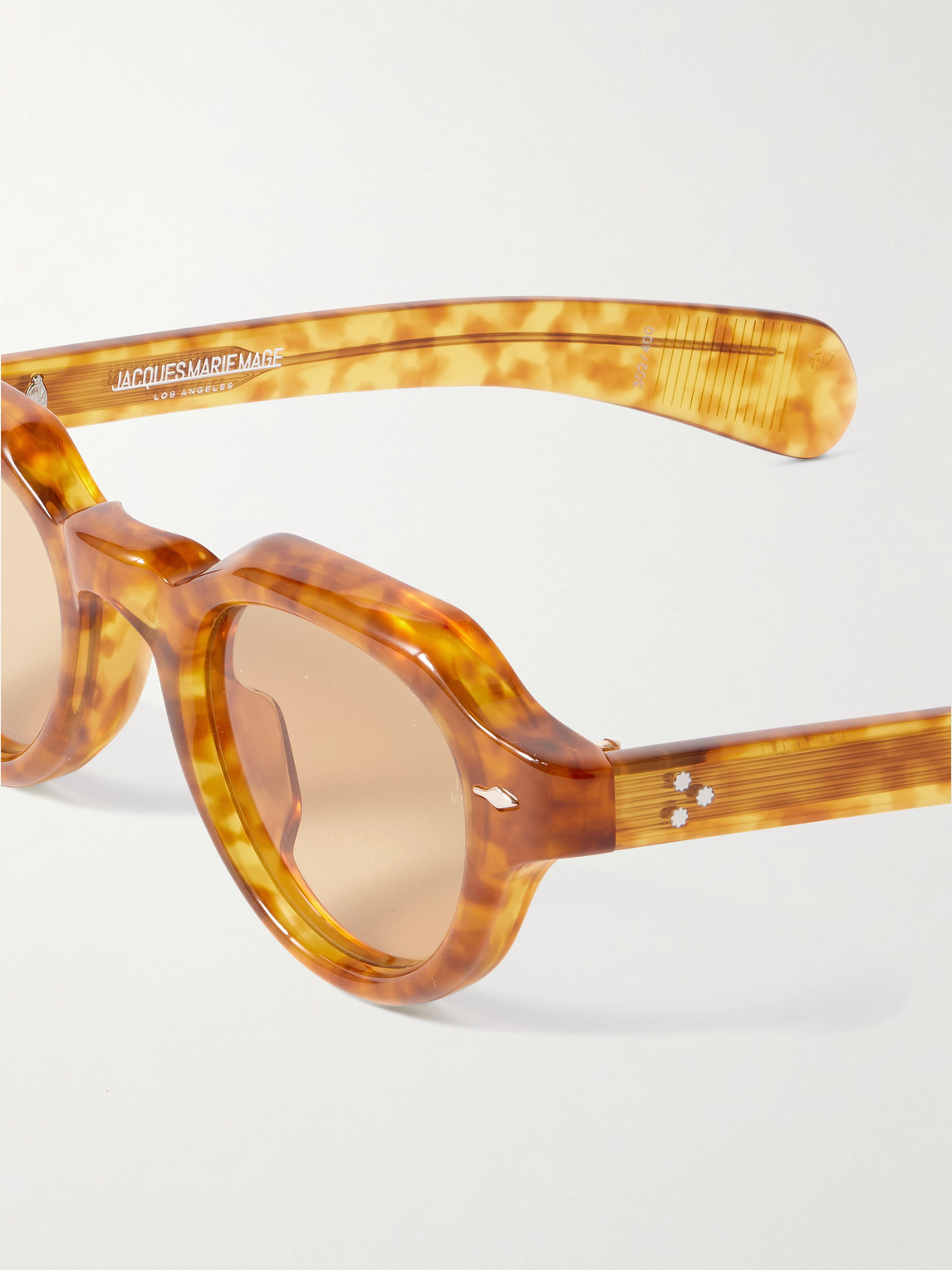Jacques Marie Mage Kellerman Round-frame Tortoiseshell Acetate Sunglasses In Brown