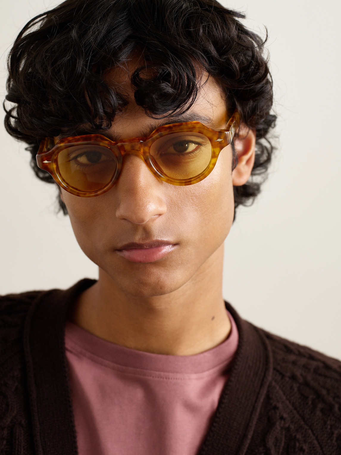 Jacques Marie Mage Kellerman Round-frame Tortoiseshell Acetate Sunglasses In Brown