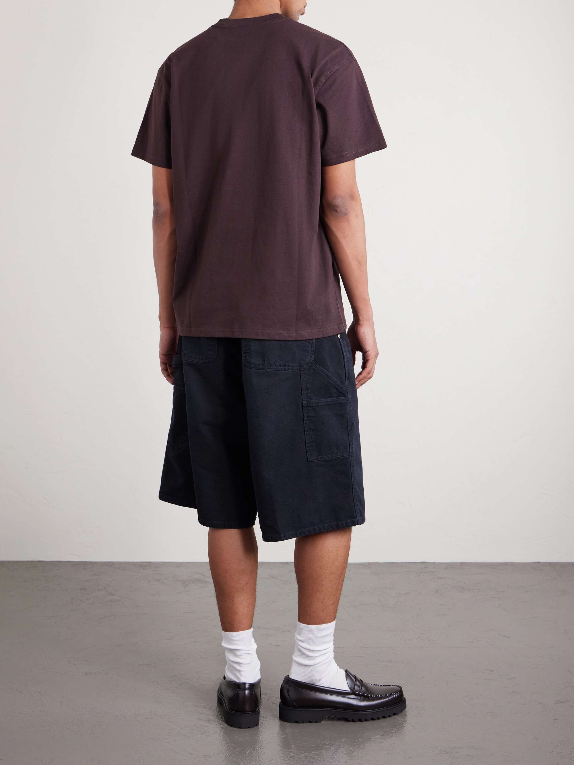 CARHARTT WIP تي شيرت American Script من قطن الجيرسي العضوي مطرّز بشعار العلامة