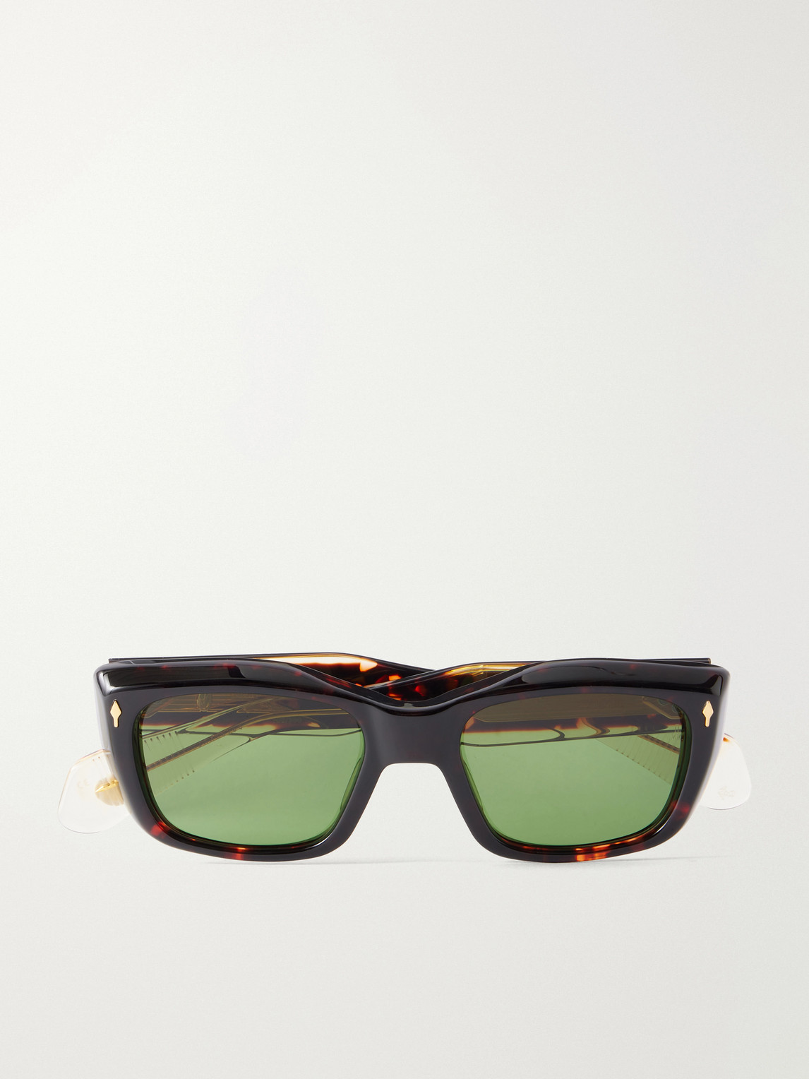 Jacques Marie Mage Corniche Square-frame Acetate Sunglasses In Black