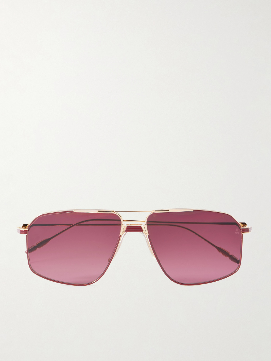 Jacques Marie Mage Jagger Aviator-Style Gold-Tone Beta Titanium Sunglasses - Men