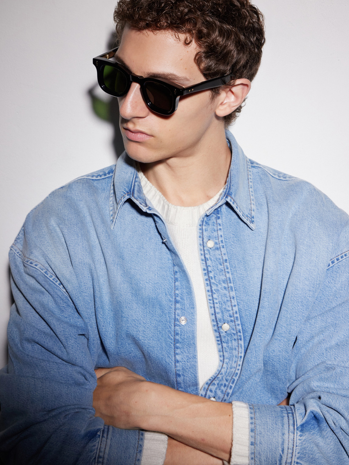 Jacques Marie Mage Devaux Round-frame Acetate Sunglasses In Black