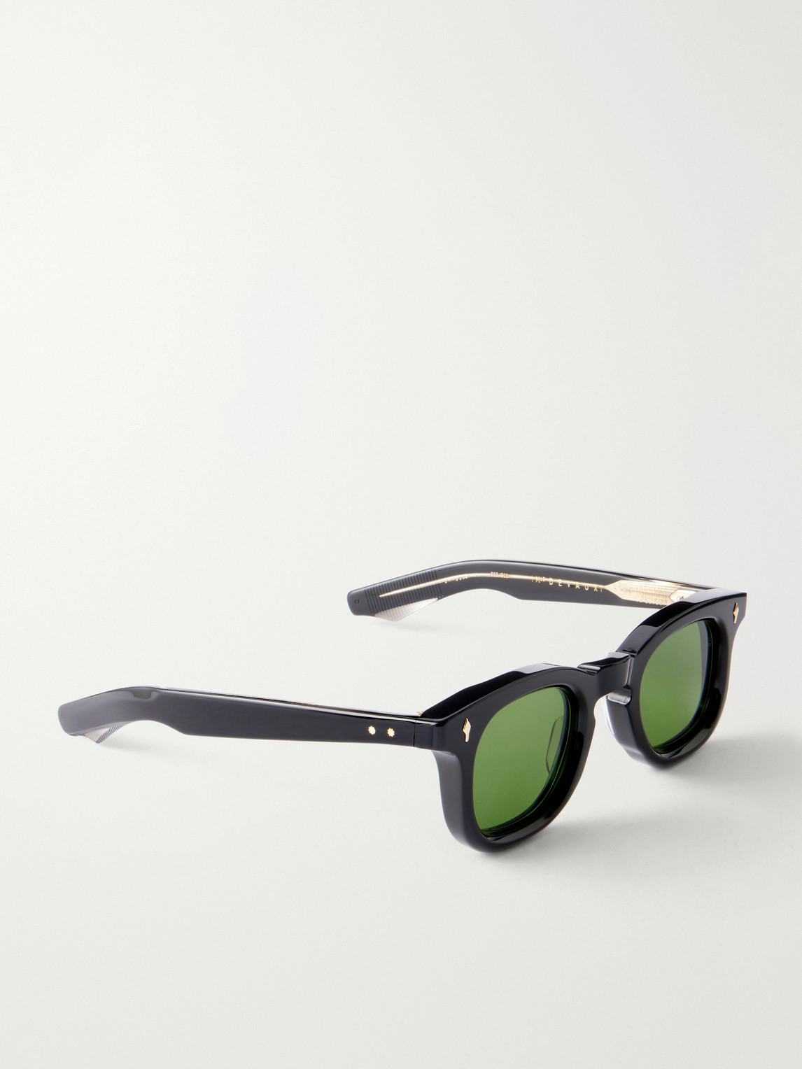 Jacques Marie Mage Devaux Round-frame Acetate Sunglasses In Black