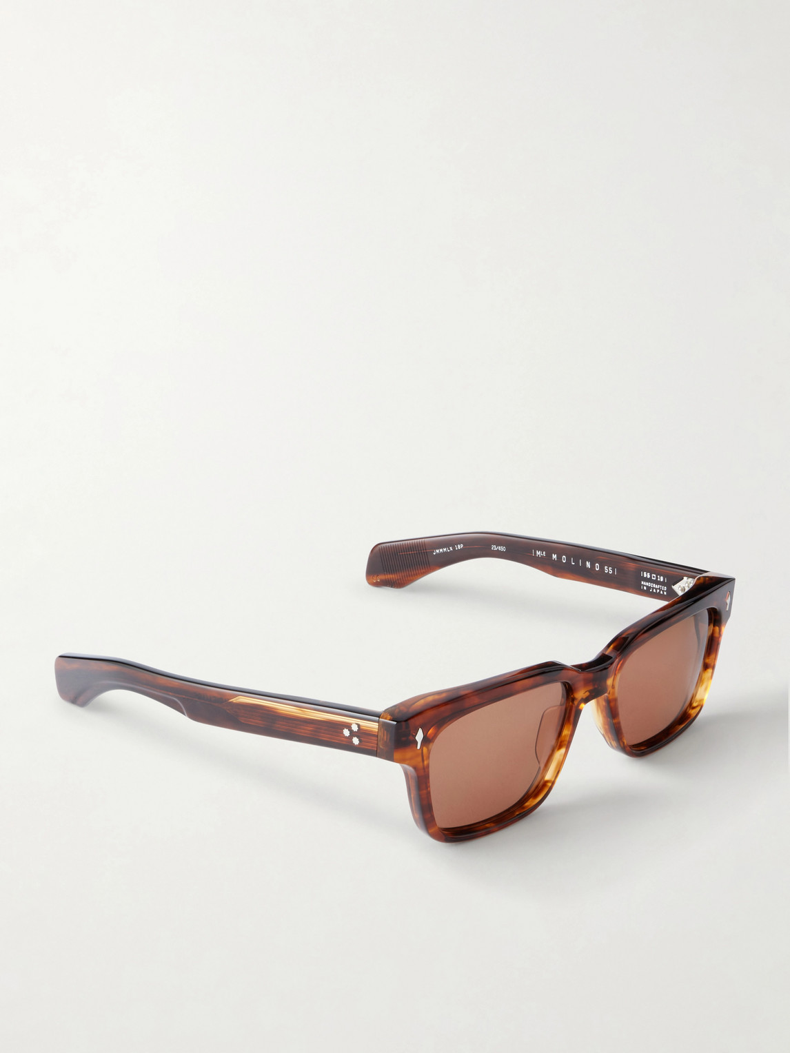 Jacques Marie Mage Molino 55 Rectangular-frame Acetate Sunglasses In Metallic