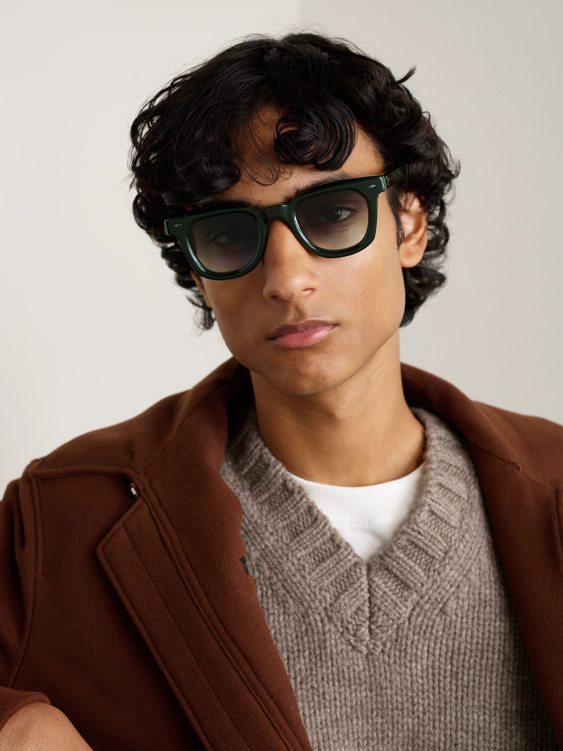 Jacques Marie Mage Vendome D-frame Acetate Sunglasses In Green