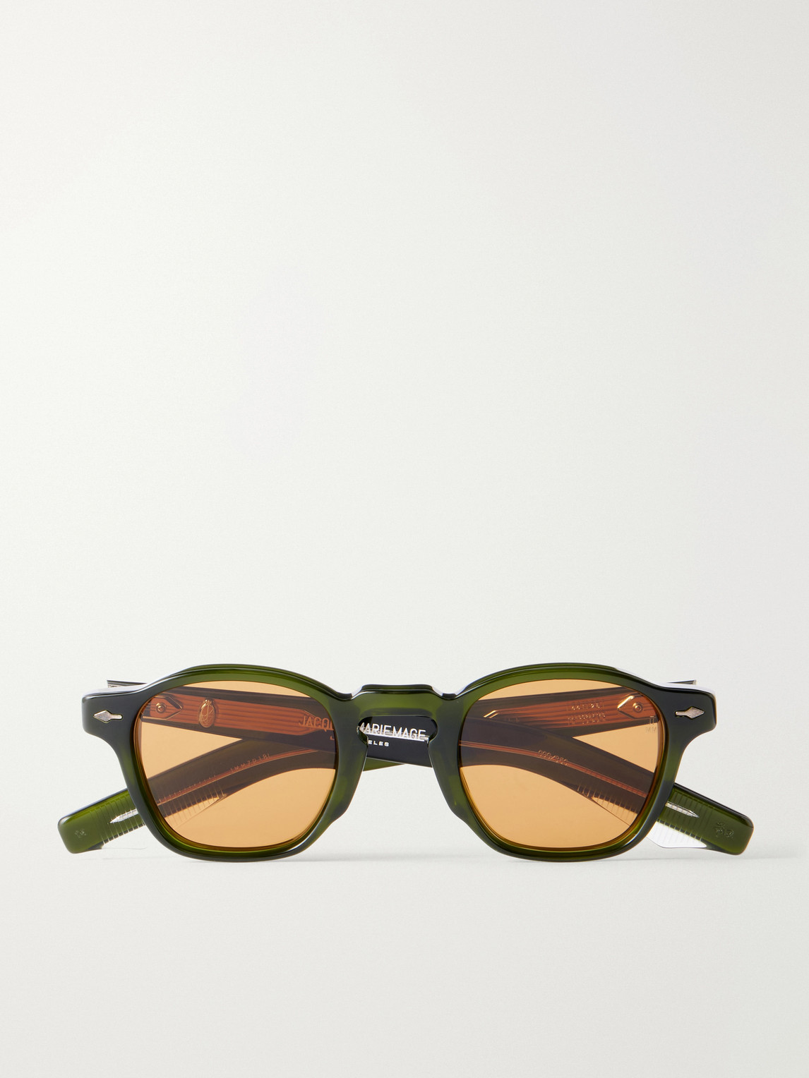 Jacques Marie Mage Zephirin Round-frame Acetate Sunglasses In Green