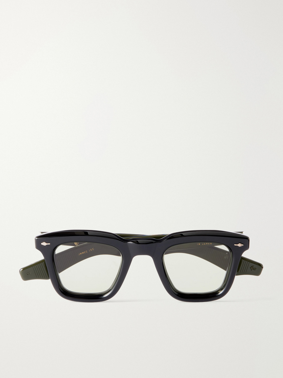 Jacques Marie Mage Leclair Square-frame Acetate Glasses In Black