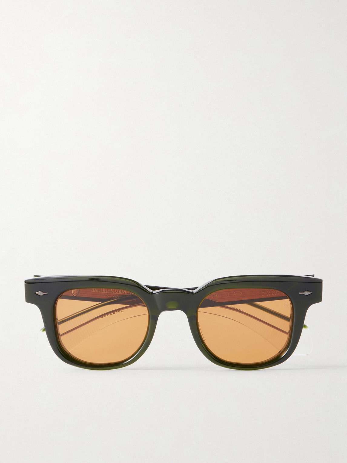 Jacques Marie Mage Jax 2 Square-frame Acetate Sunglasses In Green