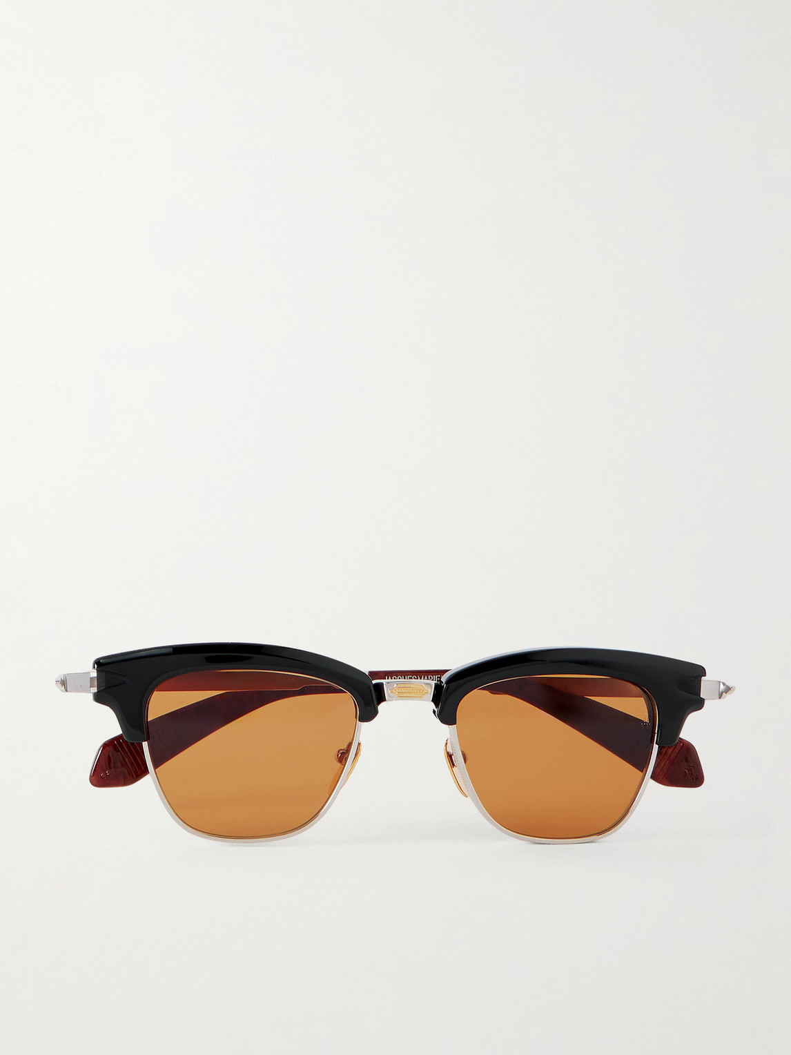 Jacques Marie Mage Sartre D-Frame Acetate and Silver-Tone Sunglasses - Men