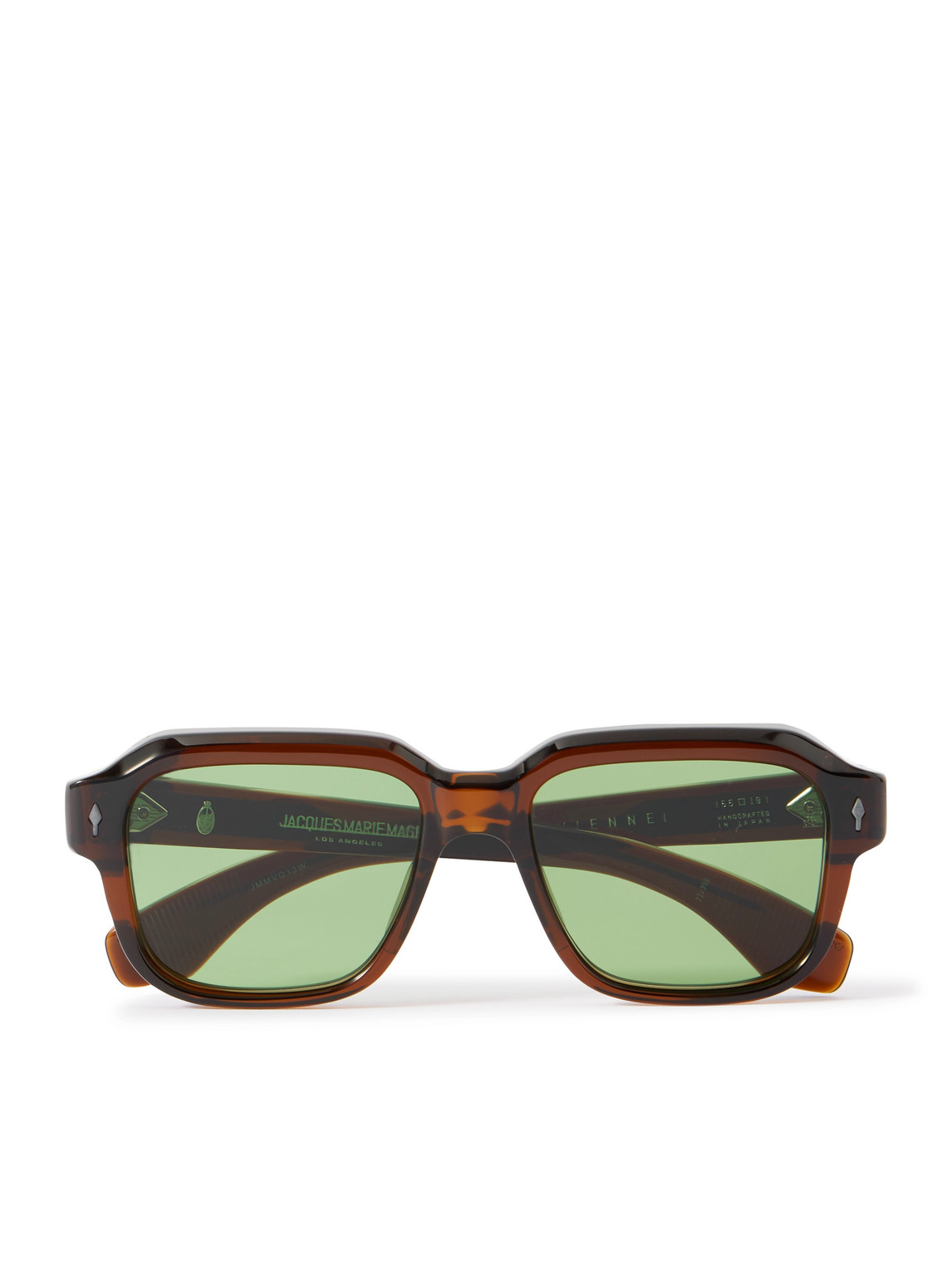 Jacques Marie Mage Vivienne Square-frame Acetate Sunglasses In Brown