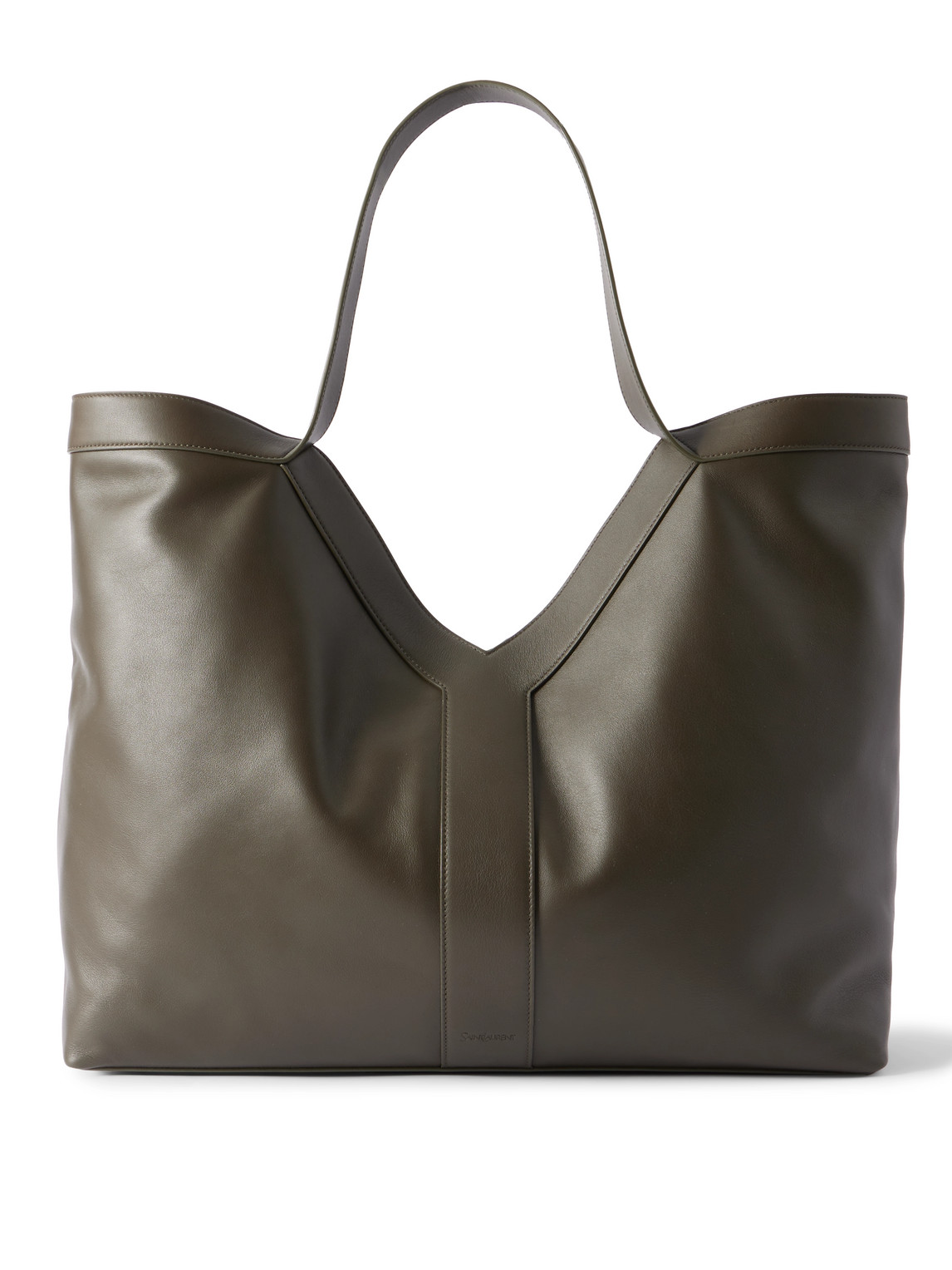 Saint Laurent Y Leather Tote Bag In Green