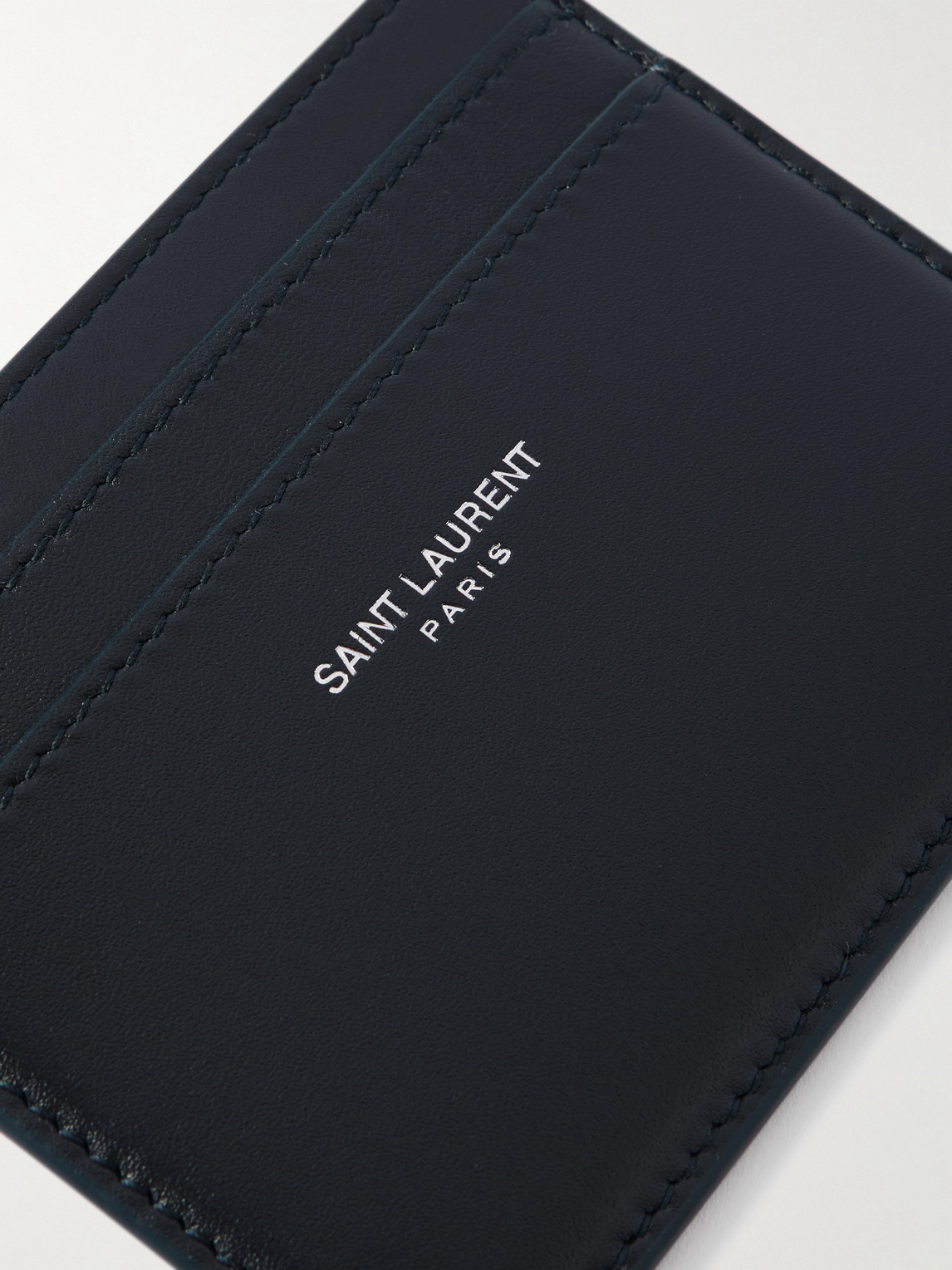 Saint Laurent Logo Card Holder Wallets And Card Holders Black