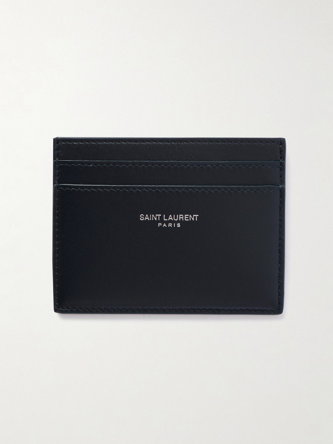 Saint Laurent Logo-Print Leather Cardholder - Men