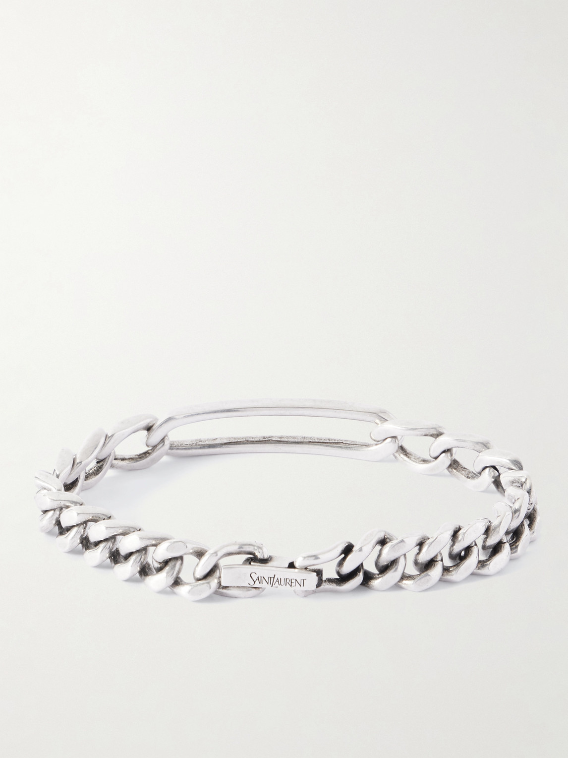  Saint Laurent - Silver-tone Chain Bracelet - Men - Silver - M 