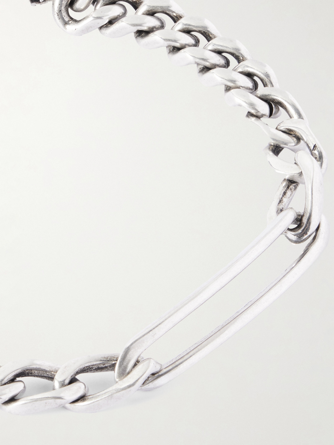  Saint Laurent - Silver-tone Chain Bracelet - Men - Silver - M 