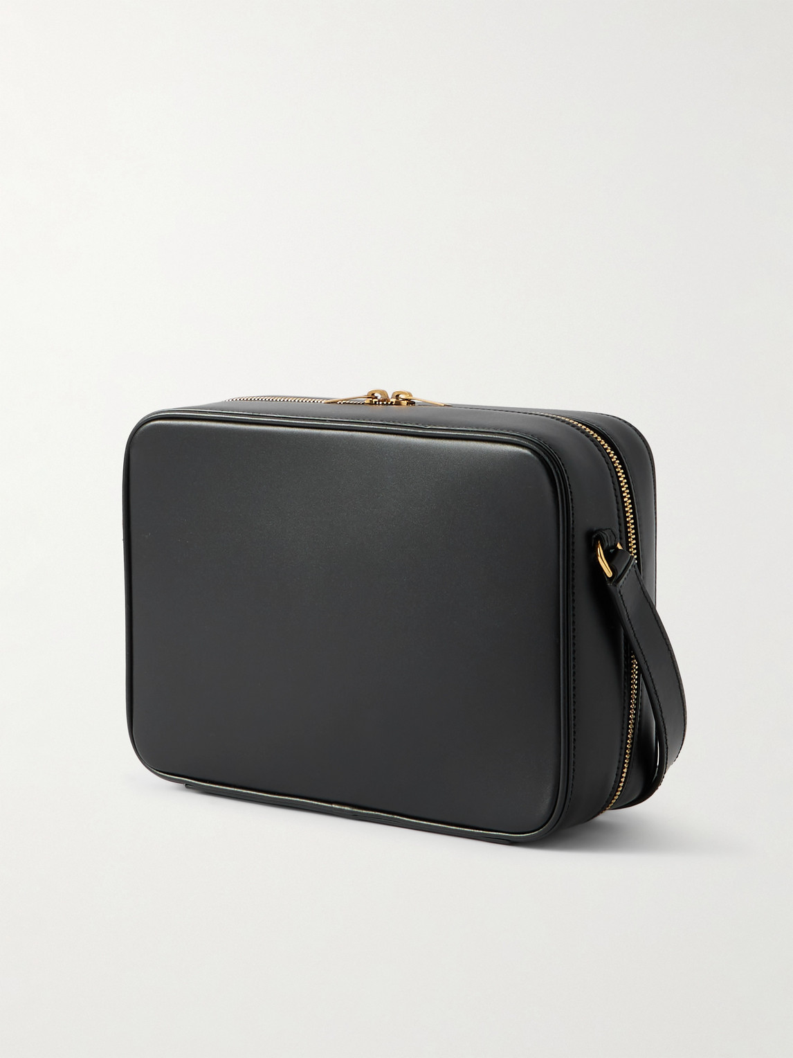  Saint Laurent - Logo-print Leather Messenger Bag - Men - Black 