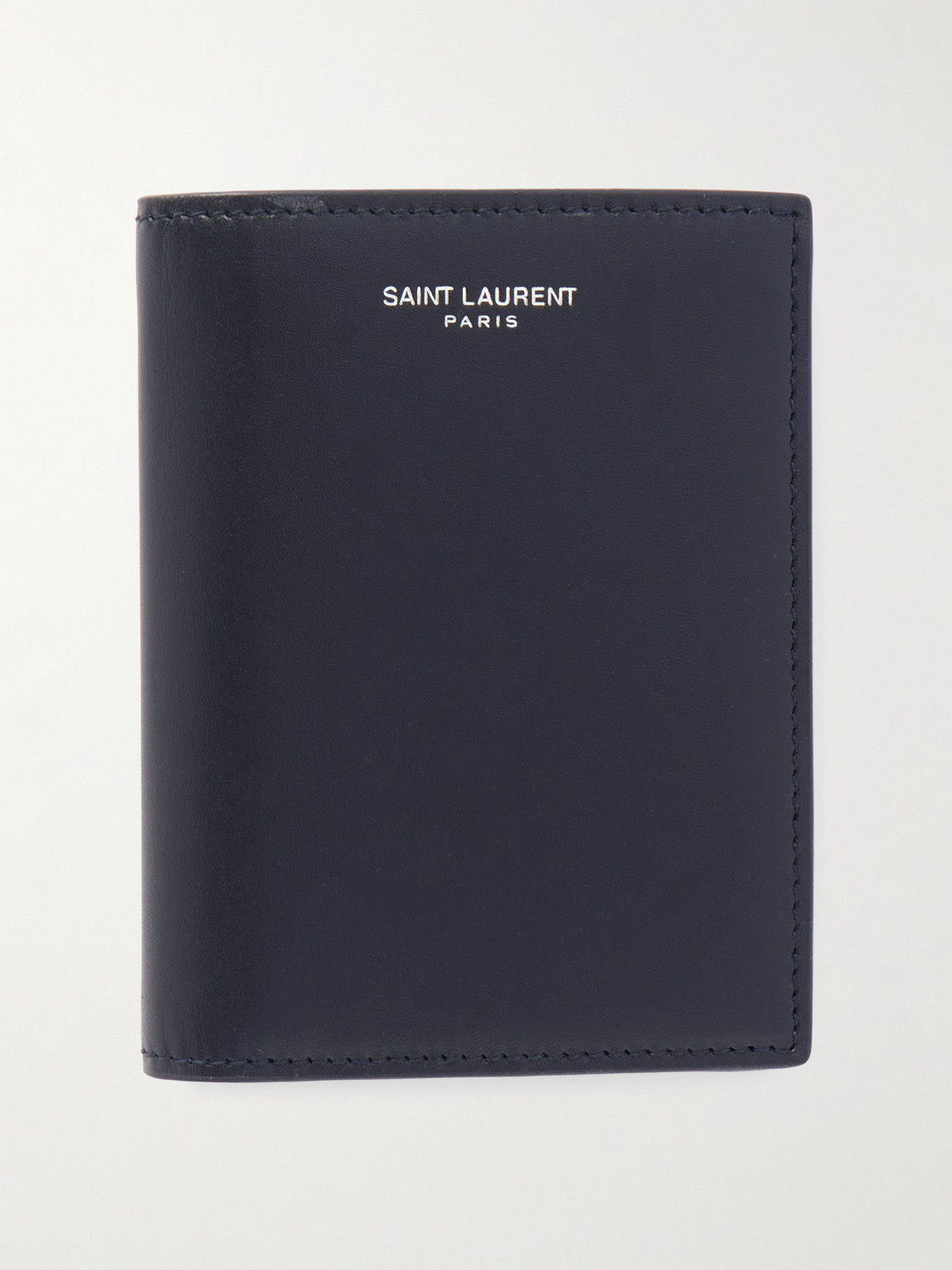 Saint Laurent Logo-Print Leather Bifold Wallet - Men