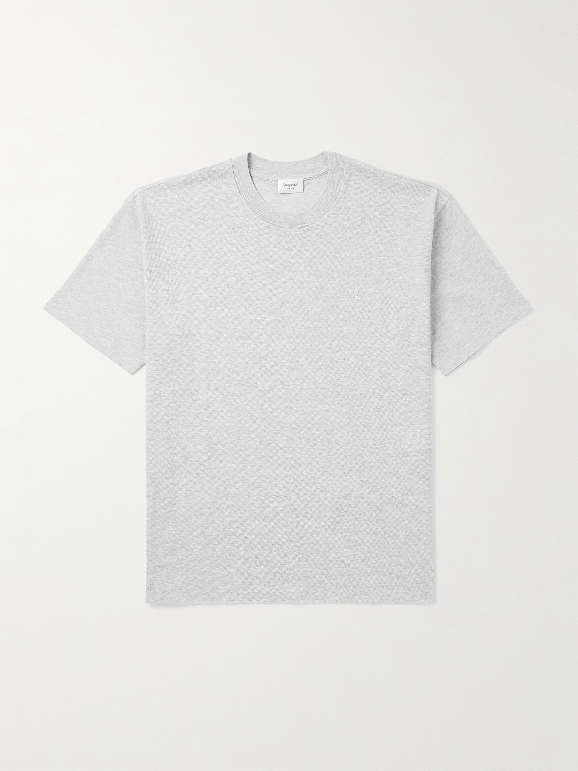Saint Laurent Cotton-Blend Piqué T-hirt - Men