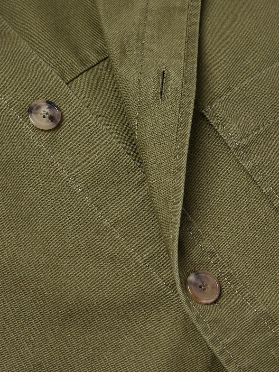 Saint Laurent Green Shirt With Classic Collar And Cassandre Embroidery On The Front In Cotton Man In Green