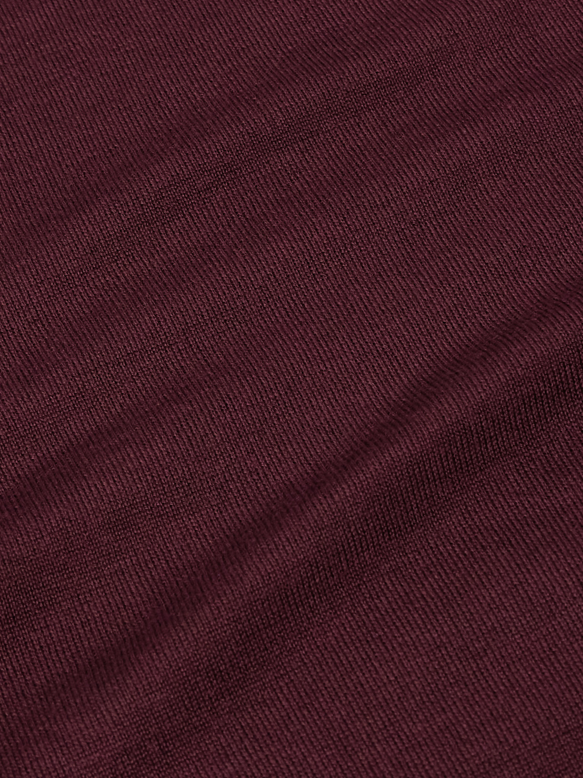 Saint Laurent Wool Turtleneck Sweater Long Sleeves In Burgundy