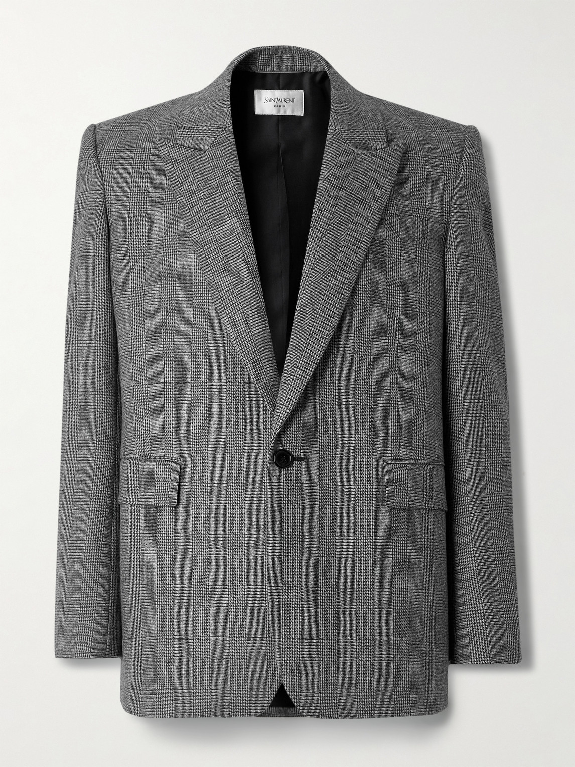 Saint Laurent Prince of Wales Checked Wool Blazer - Men