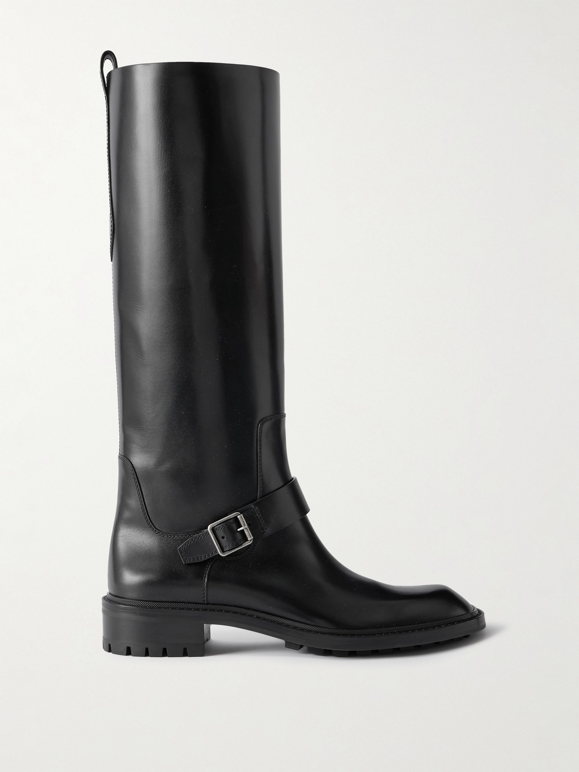 Saint Laurent Vadim Buckled Leather Knee Boots - Men