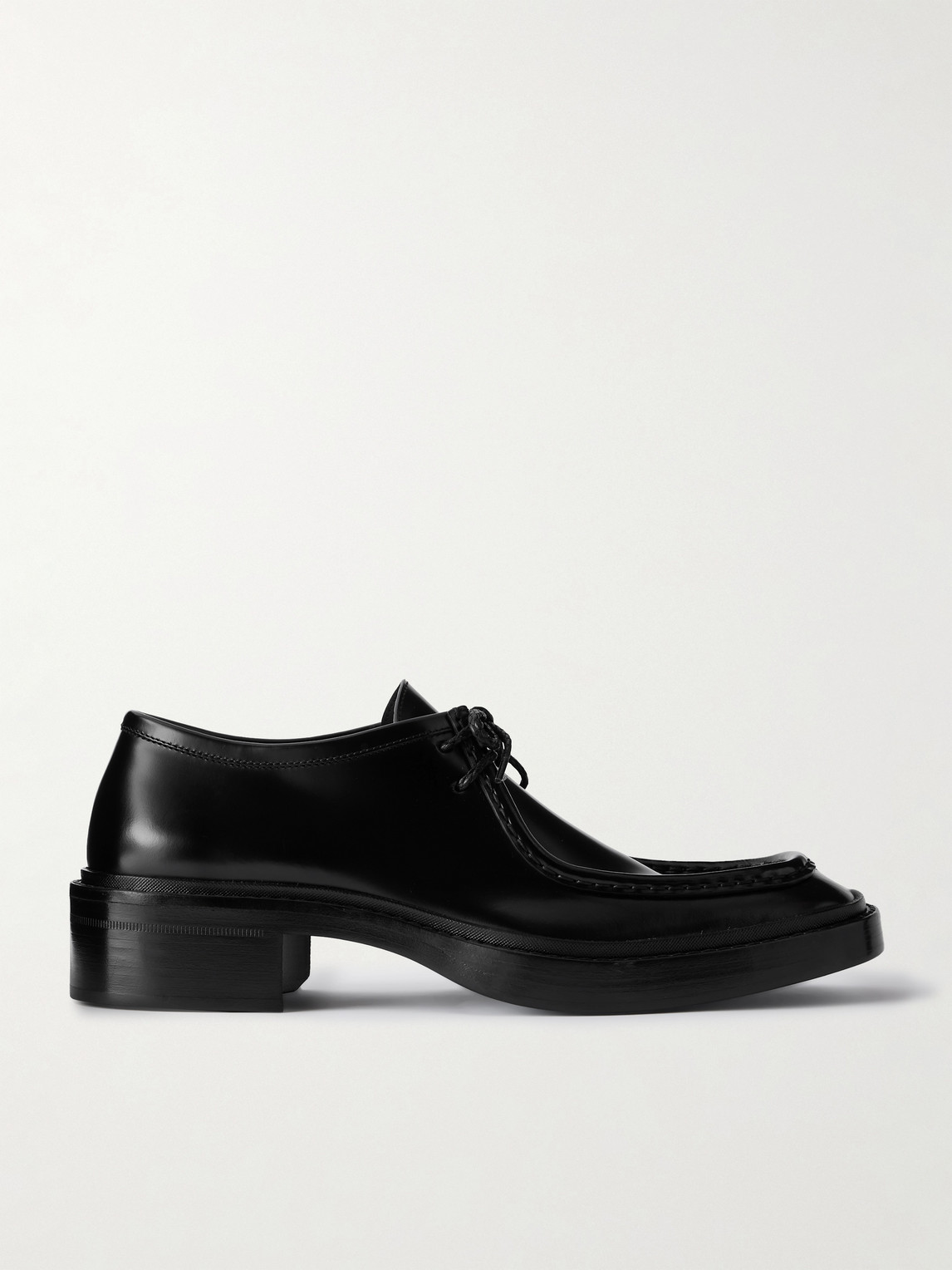 Saint Laurent New Bourbon Patent-Leather Brogues - Men