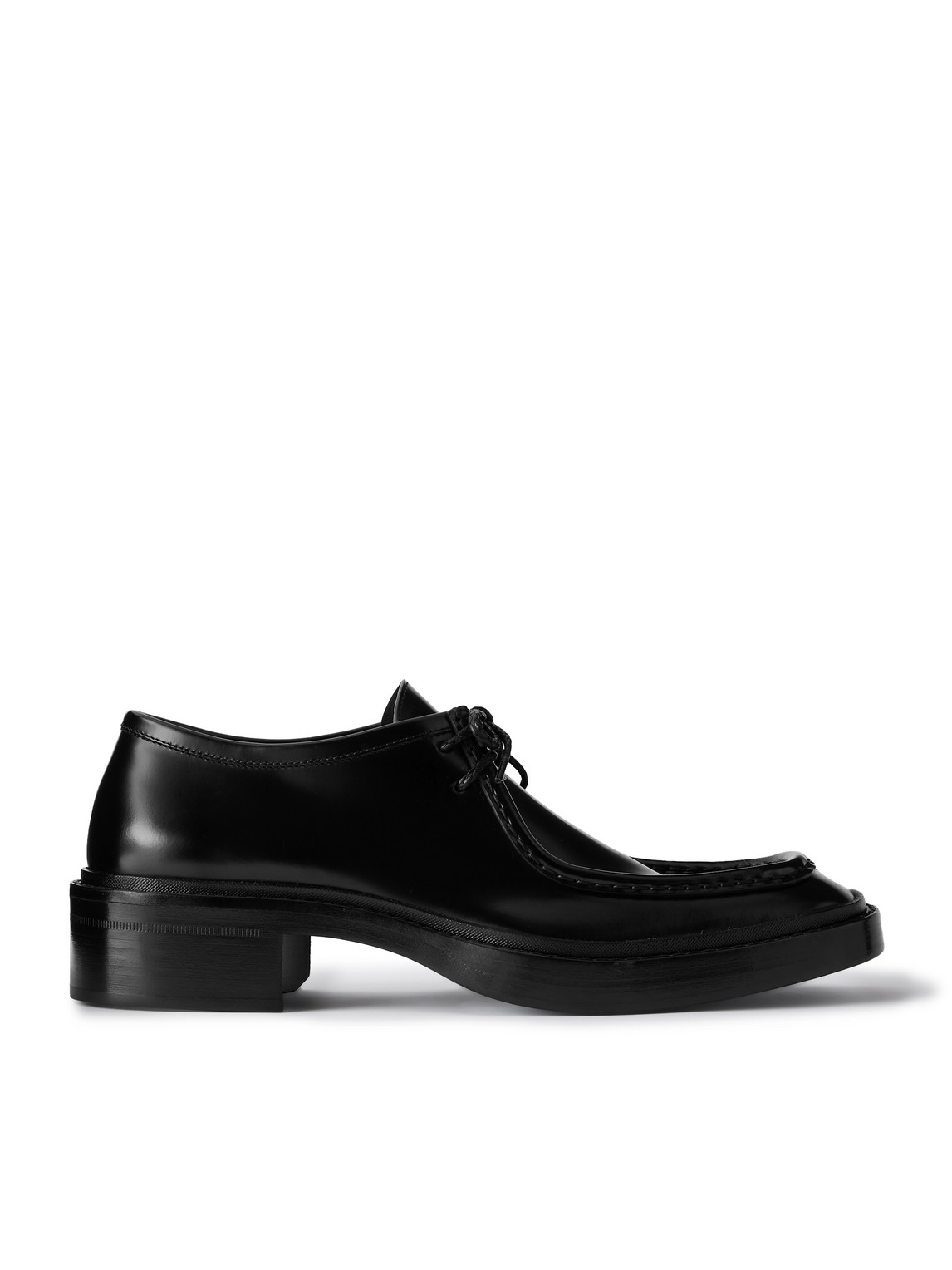 Saint Laurent New Bourbon Patent-leather Brogues