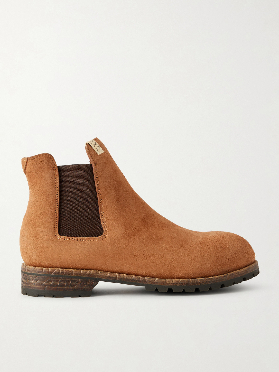 Visvim Gornergrat Mid-folk Suede Chelsea Boots In Brown
