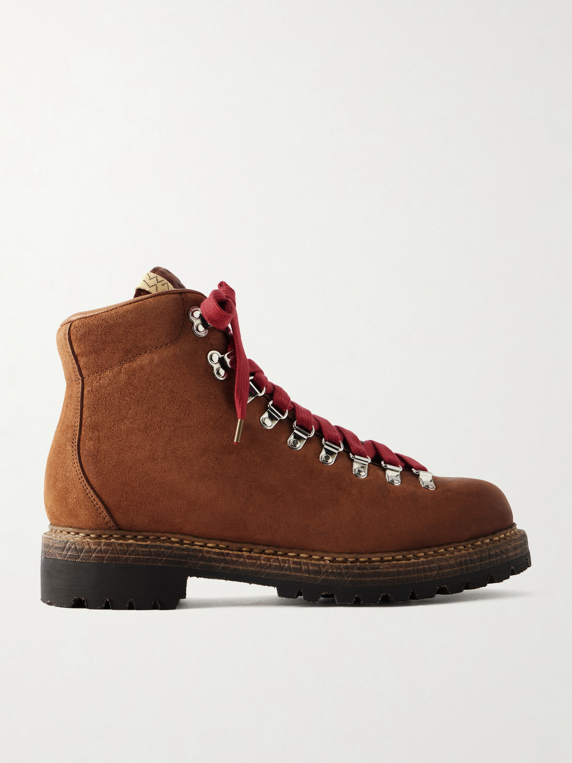 Visvim Whymper Folk Distressed Leather Lace-up Boots In Brown
