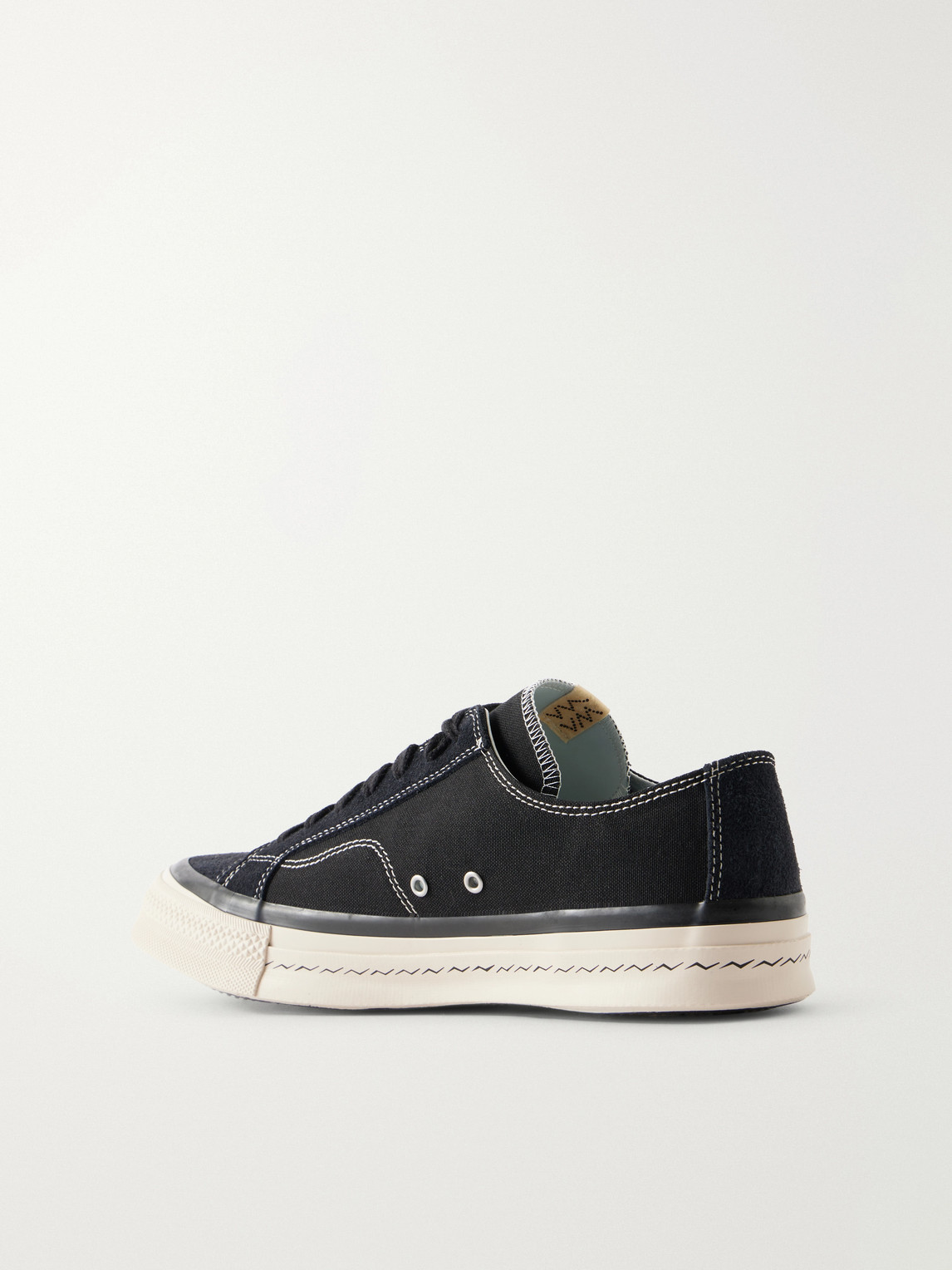  Visvim - Nolan Suede-trimmed Canvas Sneakers - Men - Black - Us 8 