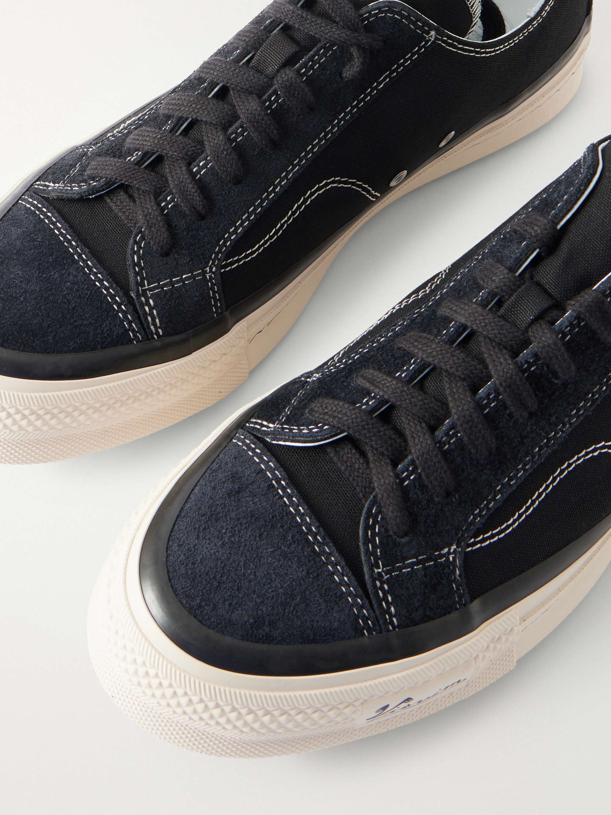 VISVIM Nolan Suede-Trimmed Canvas Sneakers for Men | MR PORTER