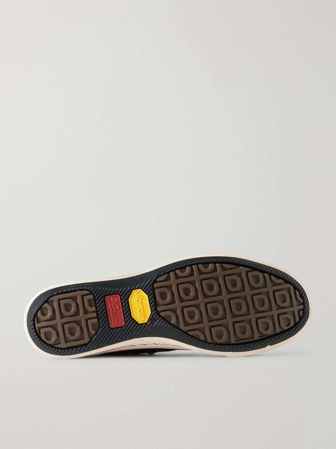  Visvim - Nolan Suede-trimmed Canvas Sneakers - Men - Black - Us 8 