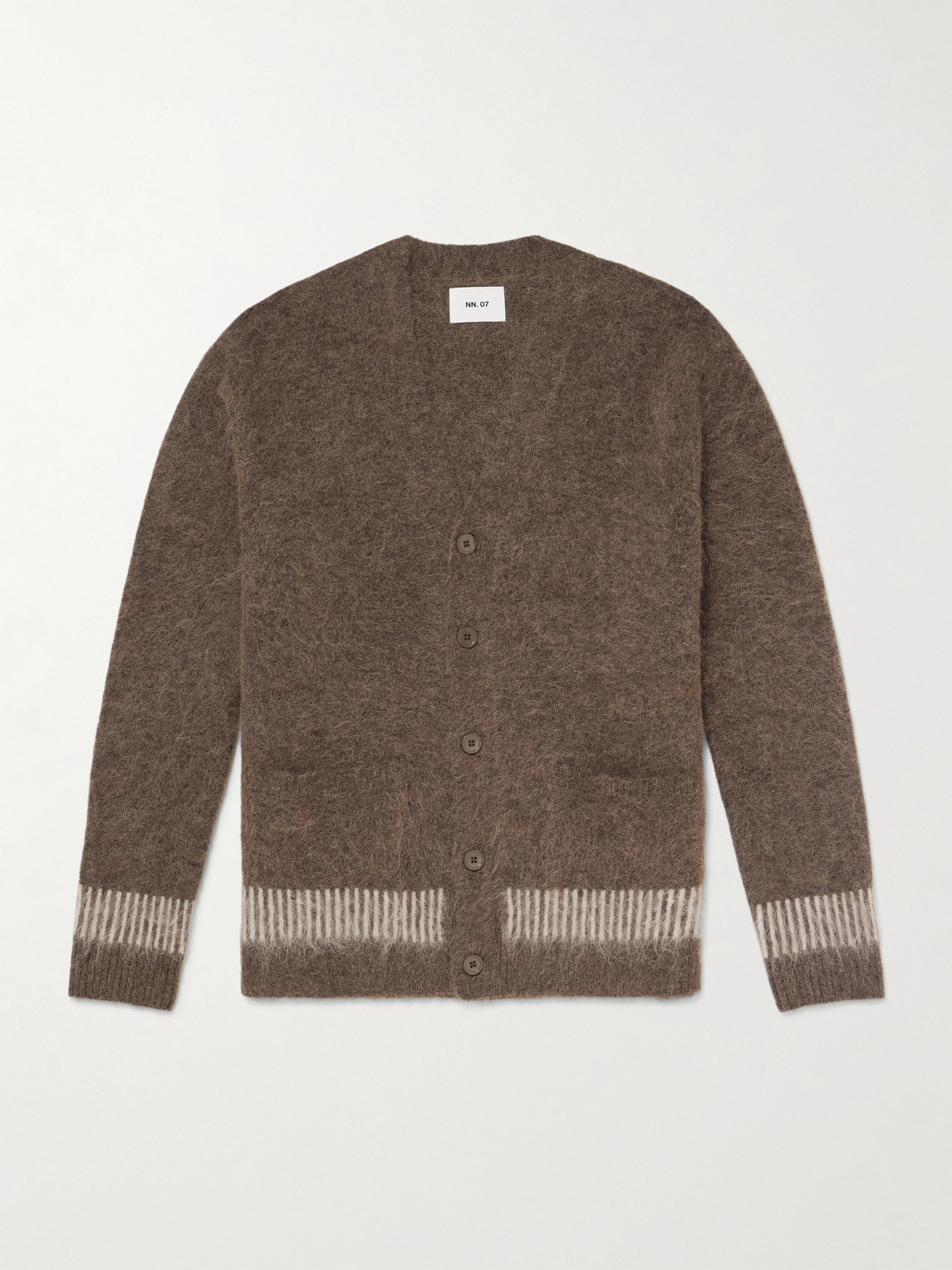 NN07 Russell 60012 Striped Alpaca-Blend Cardiganen