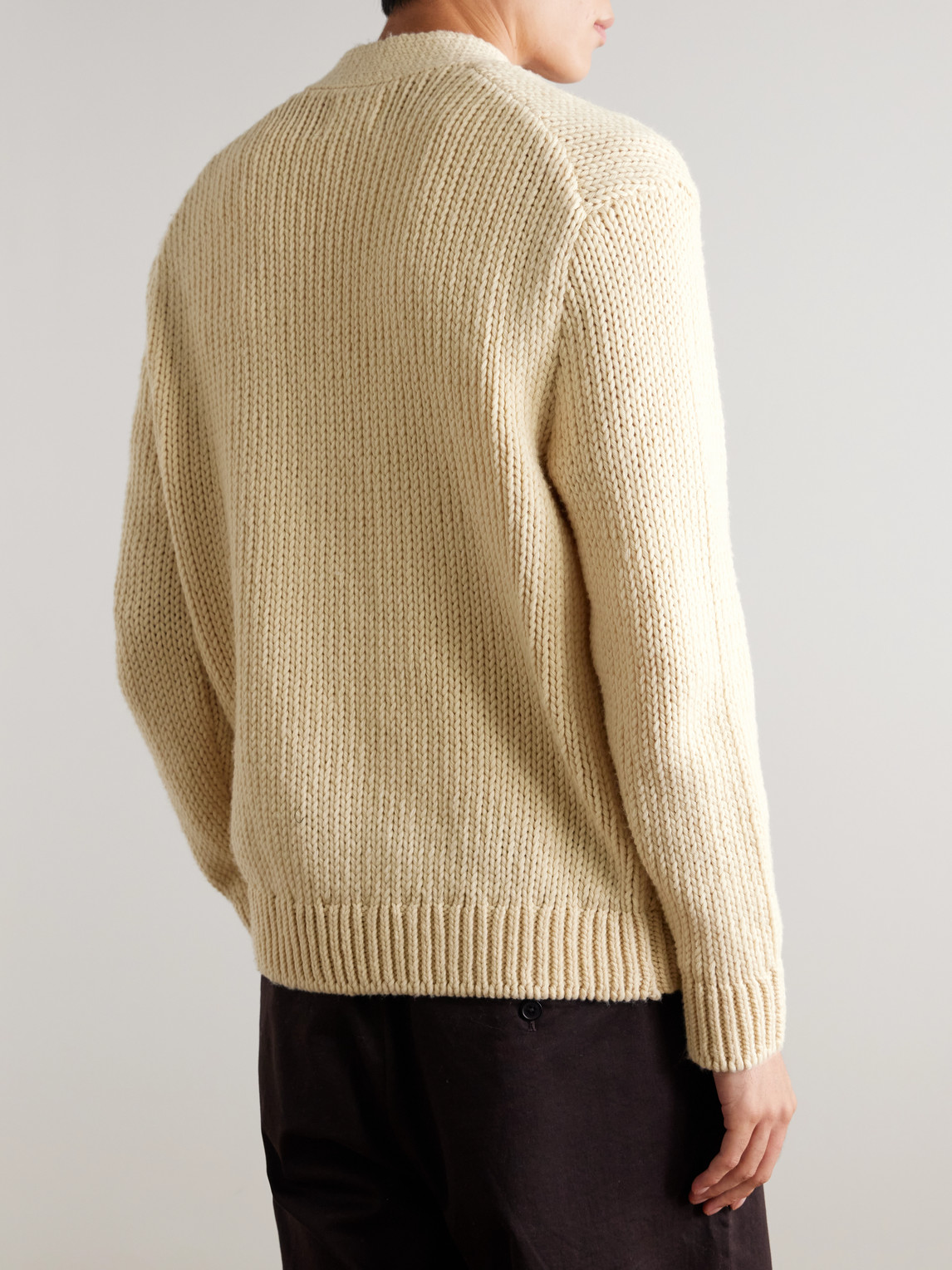 Nn07 Mika Flower 6620 Embroidered Recycled Knitted Cardigan In Brown