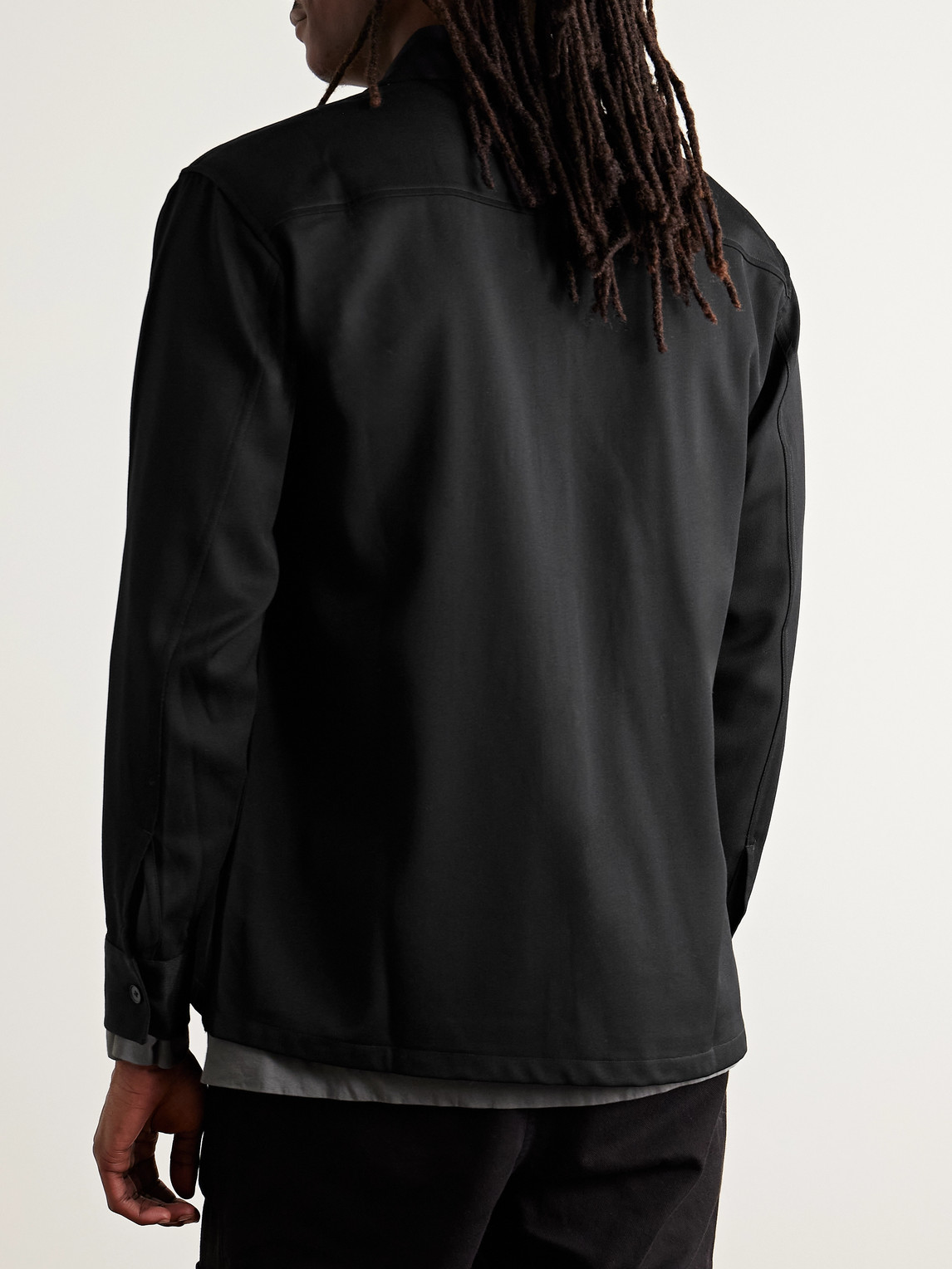  Nn07 - Freddy 10006 Wool-blend Twill Overshirt - Men - Black - M 