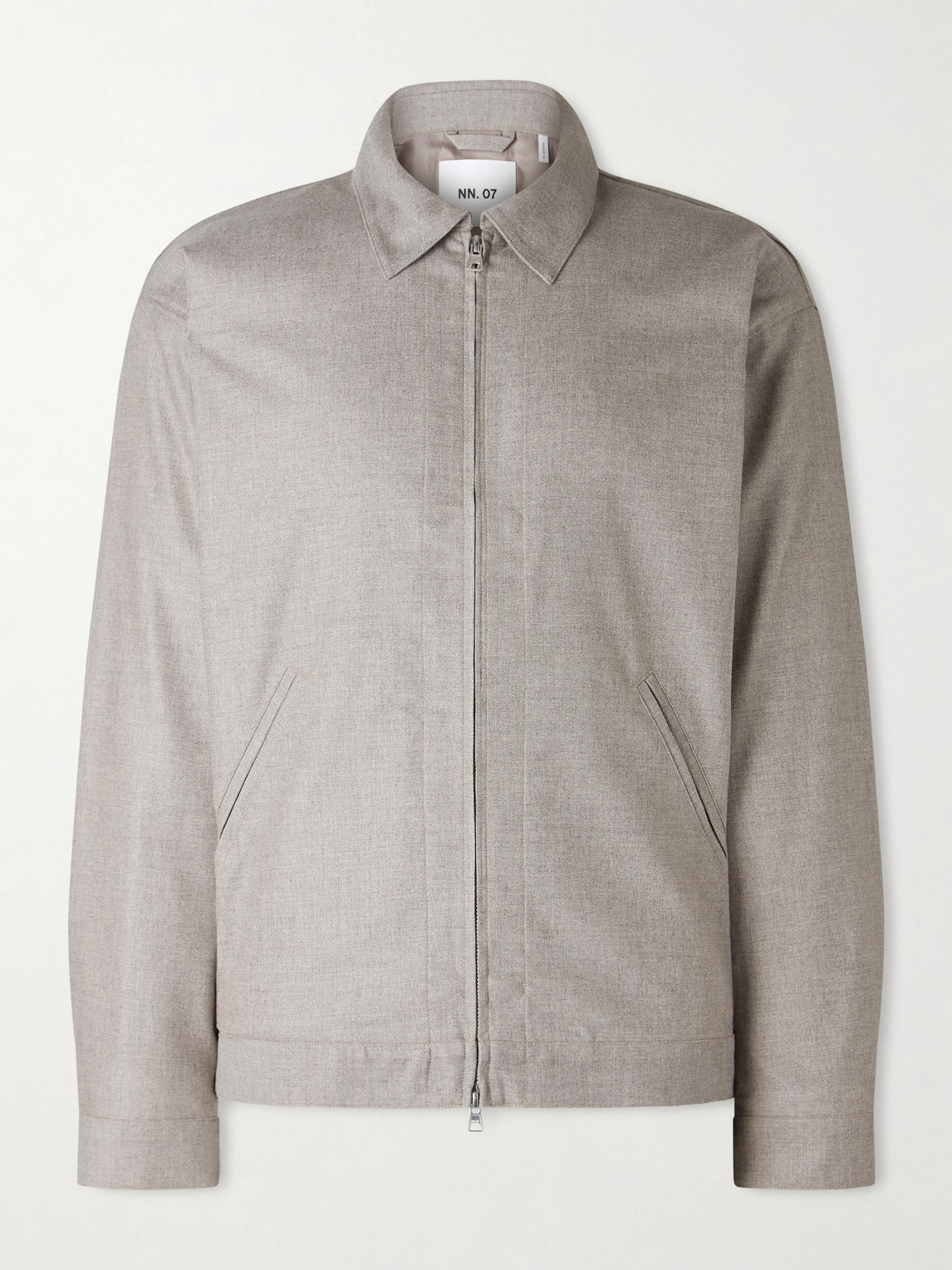 Nn07 Petrus 10005 Woven Jacket In Gray