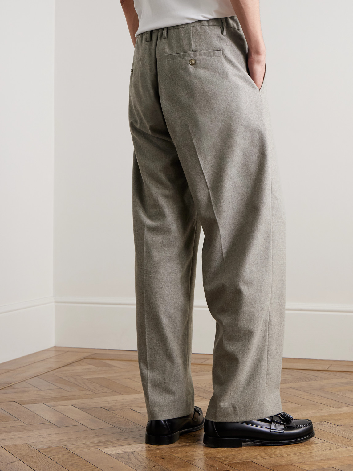  Nn07 - Kay Straight-leg Pleated Woven Trousers - Men - Neutrals - Uk/us 36 