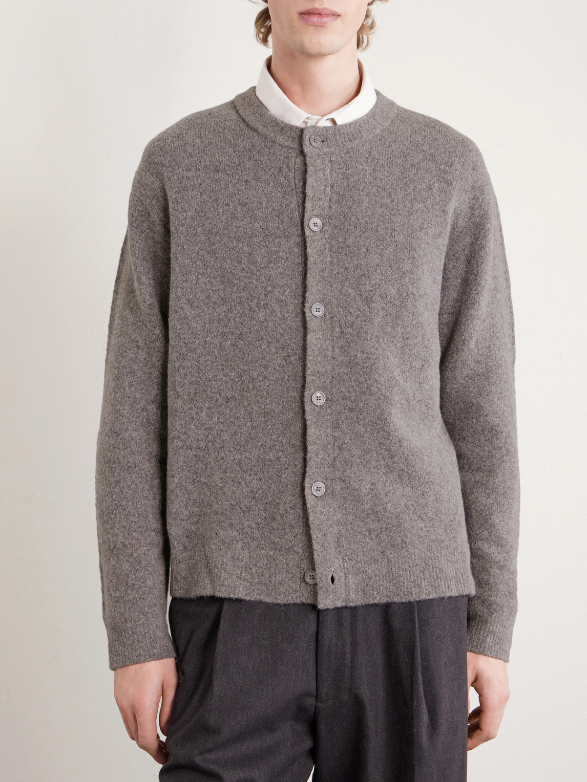  Nn07 - Jasper 6683 Wool-blend Cardigan - Men - Neutrals - M 