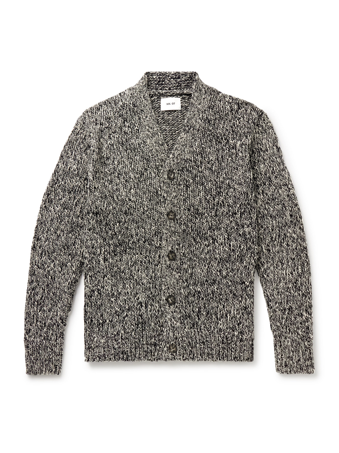 Nn07 Mika 6620 Recycled Knitted Cardigan In Gray