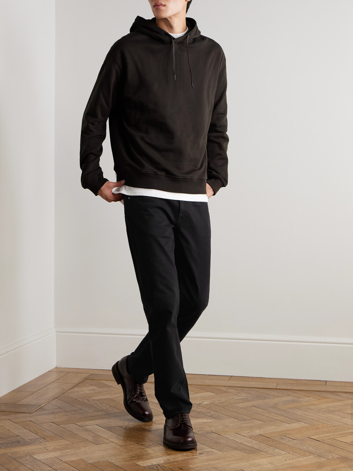 Tony 1923 Straight-Leg Garment-Dyed Organic Cotton-Blend Twill Trousers