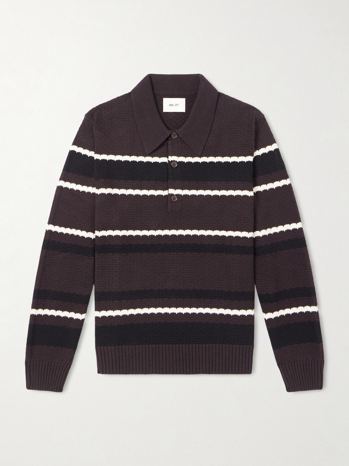 NN07 Alfie 60019 triped Organic Cotton Polo hirt - Men